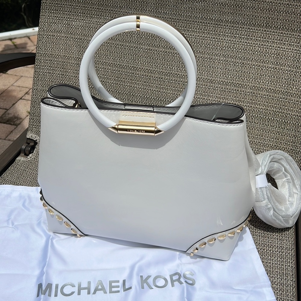 BRAND NEW Michael Kors Herron Tote w/crossbody strap